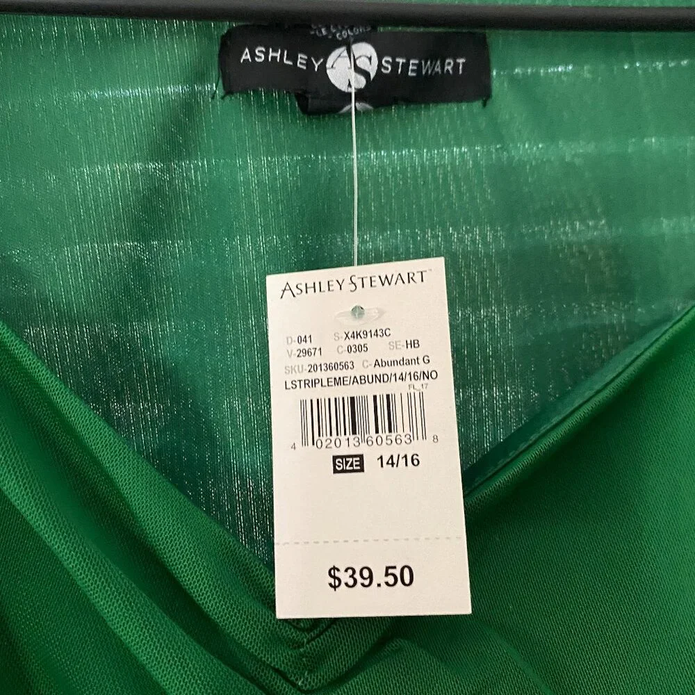 Ashley Stewart Ruche Sweetheart Mesh Top - Picture 6 of 6